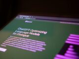 a close up of a computer screen with a blurry background