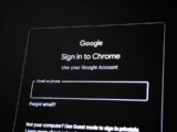 Google chrome sign-in screen with email field.