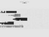 Abstract black and white graphic featuring a multimodal model pattern with various shapes.