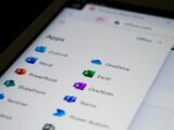 a close up of a cell phone screen with different app icons