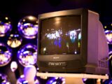 close-up photo of Sony CRT television