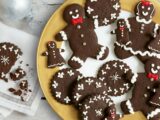 chocolate cookies on brown round plate